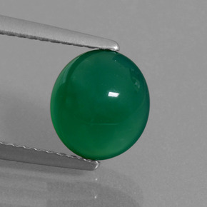 Ágata Verde floresta Natural 2.12ct, Corte Oval, Translúcido