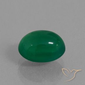 Ágata Verde floresta Natural 2.24ct, oval, Translúcido