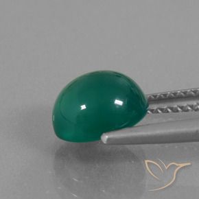 Ágata Verde Natural 2.25ct, oval, Translúcido