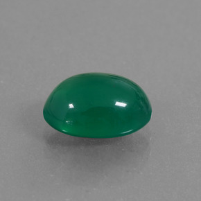 Ágata verde natural 1,98ct, corte oval, translúcido
