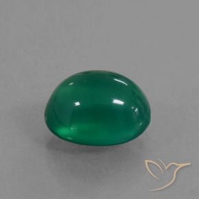 Ágata Verde floresta Natural 2.40ct, oval, Translúcido