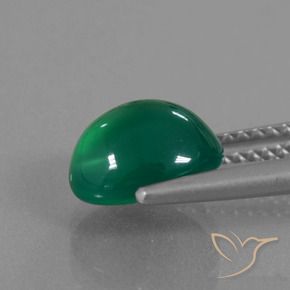 Ágata Verde floresta Natural 2.40ct, oval, Translúcido