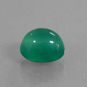 Ágata verde natural 2,52ct, corte oval, translúcido