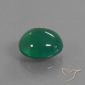 Ágata Verde floresta Natural 2.77ct, oval, Translúcido