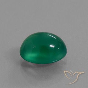 Ágata Verde floresta Natural 2.57ct, oval, Translúcido