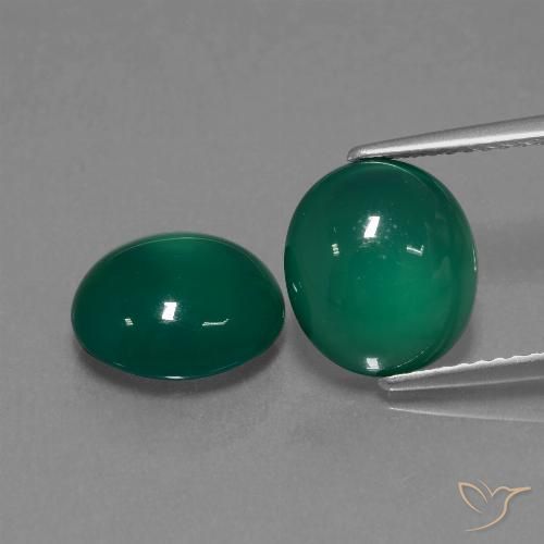 6.42ctw Natural Verde Ágata, oval, Translúcido