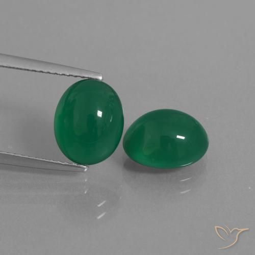 5.83ctw Natural Verde médio Ágata, oval, Translúcido