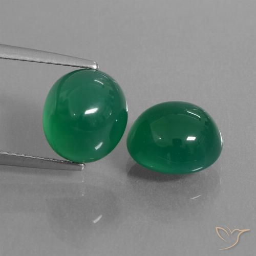 6.70ctw Natural Verde médio Ágata, oval, Translúcido