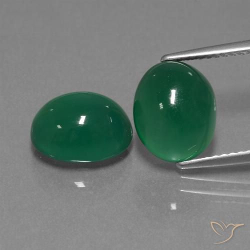 7.00ctw Natural Verde amarelado Ágata, oval, Translúcido