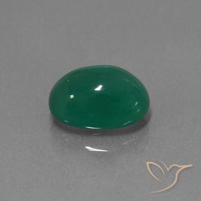 Ágata Verde floresta Natural 3.11ct, oval, Translúcido