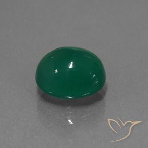 Ágata Verde floresta Natural 3.65ct, oval, Translúcido