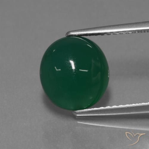 3.35ct Natural Verde Ágata, oval, Translúcido