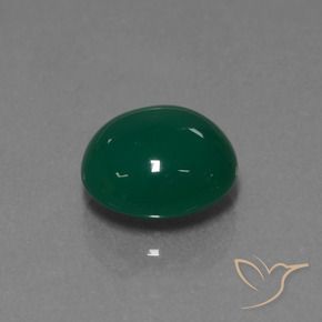 Ágata Verde Natural 3.35ct, oval, Translúcido