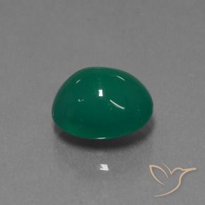 Ágata Verde floresta Natural 3.61ct, oval, Translúcido