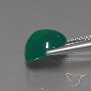 Ágata Verde floresta Natural 3.61ct, oval, Translúcido