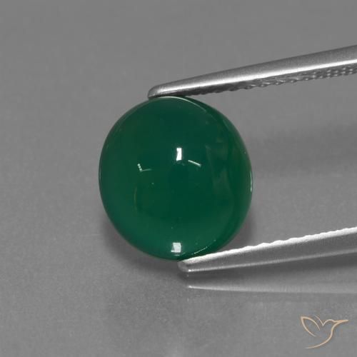 3.42ct Natural Verde amarelado Ágata, oval, Translúcido