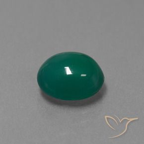 Ágata Verde Natural 3.54ct, oval, Translúcido