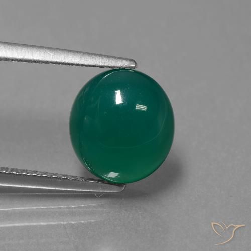 3.46ct Natural Verde Ágata, oval, Translúcido