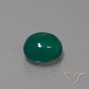 Ágata Verde Natural 3.46ct, oval, Translúcido