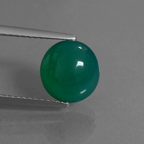 Ágata Verde Natural 2.80ct, Corte Oval, Translúcido