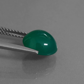 Ágata Verde Natural 2.80ct, Corte Oval, Translúcido
