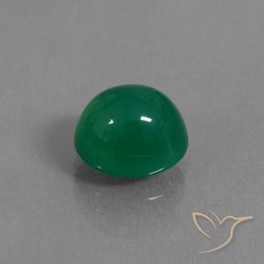 Ágata Verde floresta Natural 3.44ct, oval, Translúcido