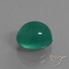 Ágata verde pinho Natural 3.76ct, oval, Translúcido