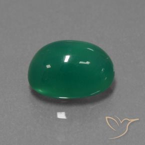 Ágata Verde floresta Natural 2.97ct, oval, Translúcido