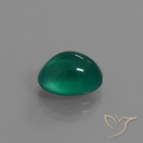 Ágata Verde floresta Natural 3.64ct, oval, Translúcido