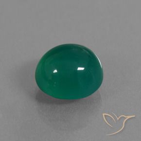 Ágata Verde médio Natural 3.73ct, oval, Translúcido