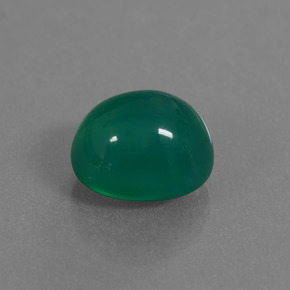 Ágata Verde Natural 3.60ct, Corte Oval, Translúcido
