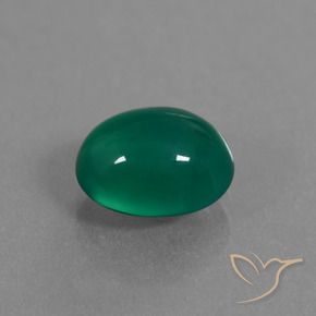 Ágata Verde Natural 3.12ct, oval, Translúcido