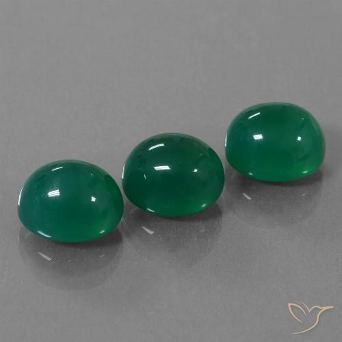 10.68ctw Natural Verde médio Ágata, oval, Translúcido
