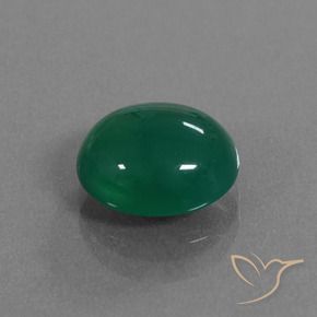 Ágata Verde Natural 3.37ct, oval, Translúcido
