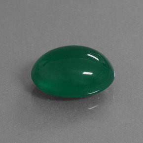 Ágata verde natural 6,62ct, corte oval, translúcido