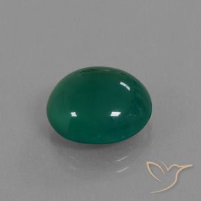 Ágata Verde médio Natural 7.52ct, oval, Translúcido
