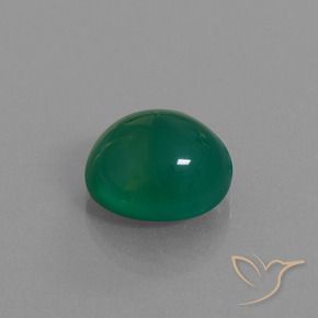 Ágata Verde floresta Natural 7.58ct, oval, Translúcido