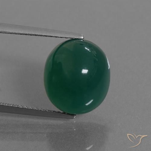 8.19ct Natural Verde Ágata, oval, Translúcido