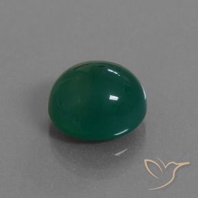 Ágata Verde Natural 8.19ct, oval, Translúcido