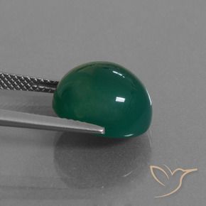 Ágata Verde Natural 8.19ct, oval, Translúcido