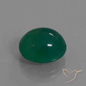 Ágata Verde Natural 7.27ct, oval, Translúcido