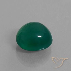 Ágata Verde médio Natural 9.19ct, oval, Translúcido