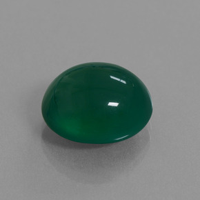Ágata Verde Natural 9.18ct, Corte Oval, Translúcido