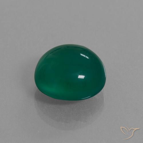 Ágata Verde Natural 8.09ct, oval, Translúcido