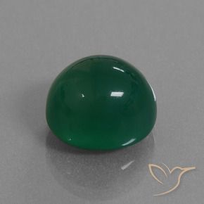 Ágata Verde amarelado Natural 8.78ct, oval, Translúcido