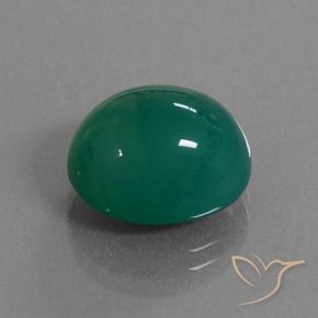 Ágata Verde Natural 8.50ct, oval, Translúcido