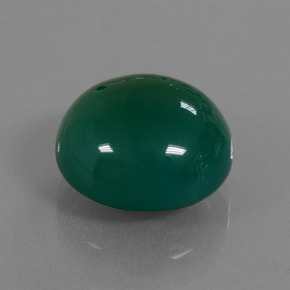 Ágata Verde Natural 13.14ct, Corte Oval, Translúcido