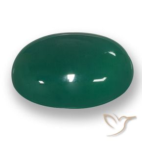Ágata Verde Natural 53.13ct, oval, Translúcido