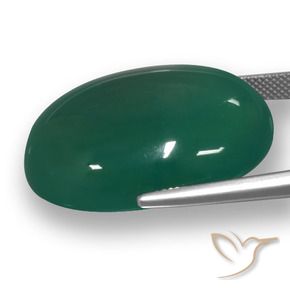 Ágata Verde Natural 53.13ct, oval, Translúcido