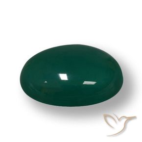 Ágata Verde escuro Natural 56.95ct, oval, Translúcido